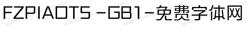 FZPIAOTS -GB1字体转换